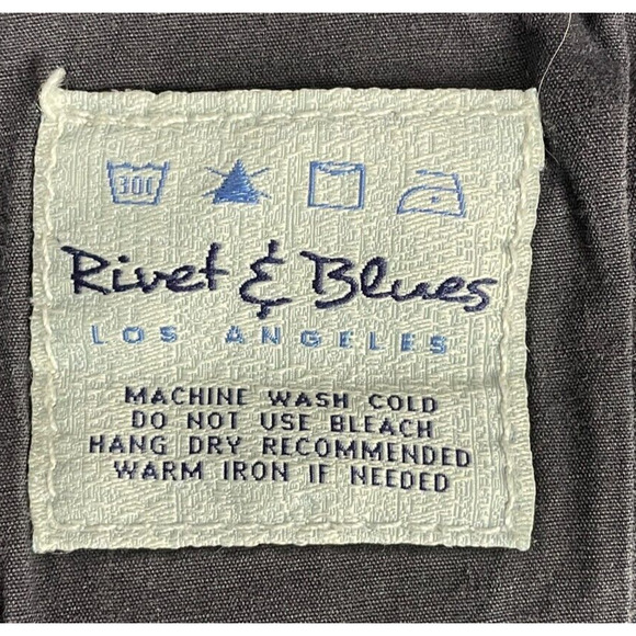 Rivet & Blues Jeans Womens 12P Blue Pants Faded Slim Straight Casual Dark Denim - Picture 6 of 13